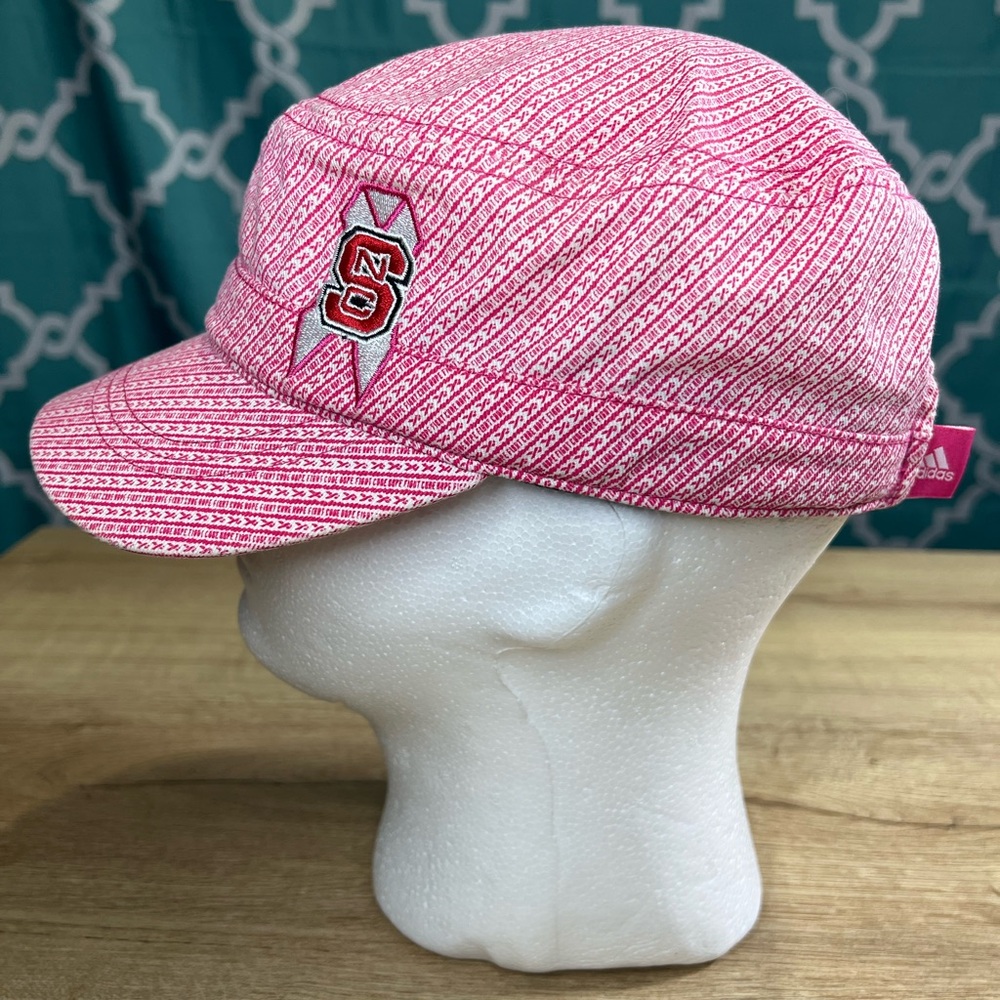 Adidas NC State Wolfpack Military-style Cap with Breast Cancer Awareness Ribbon - Picture 2 of 14